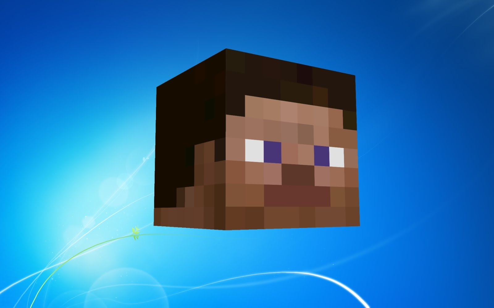 Steve Minecraft Wallpaper - Minecraft Steve Blue Background - HD Wallpaper 
