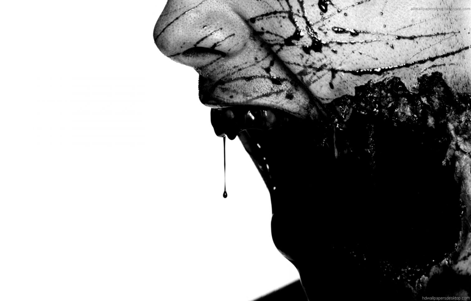 Horror Wallpaper Hd Art Wallpaper Desktop Wallpapers - Bleeding Through The Truth - HD Wallpaper 
