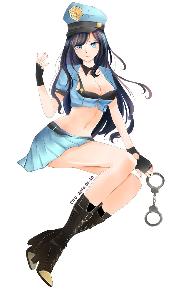 Caitlyn By Chu Hd Wallpaper Background Fan Art Artwork - Anime - HD Wallpaper 