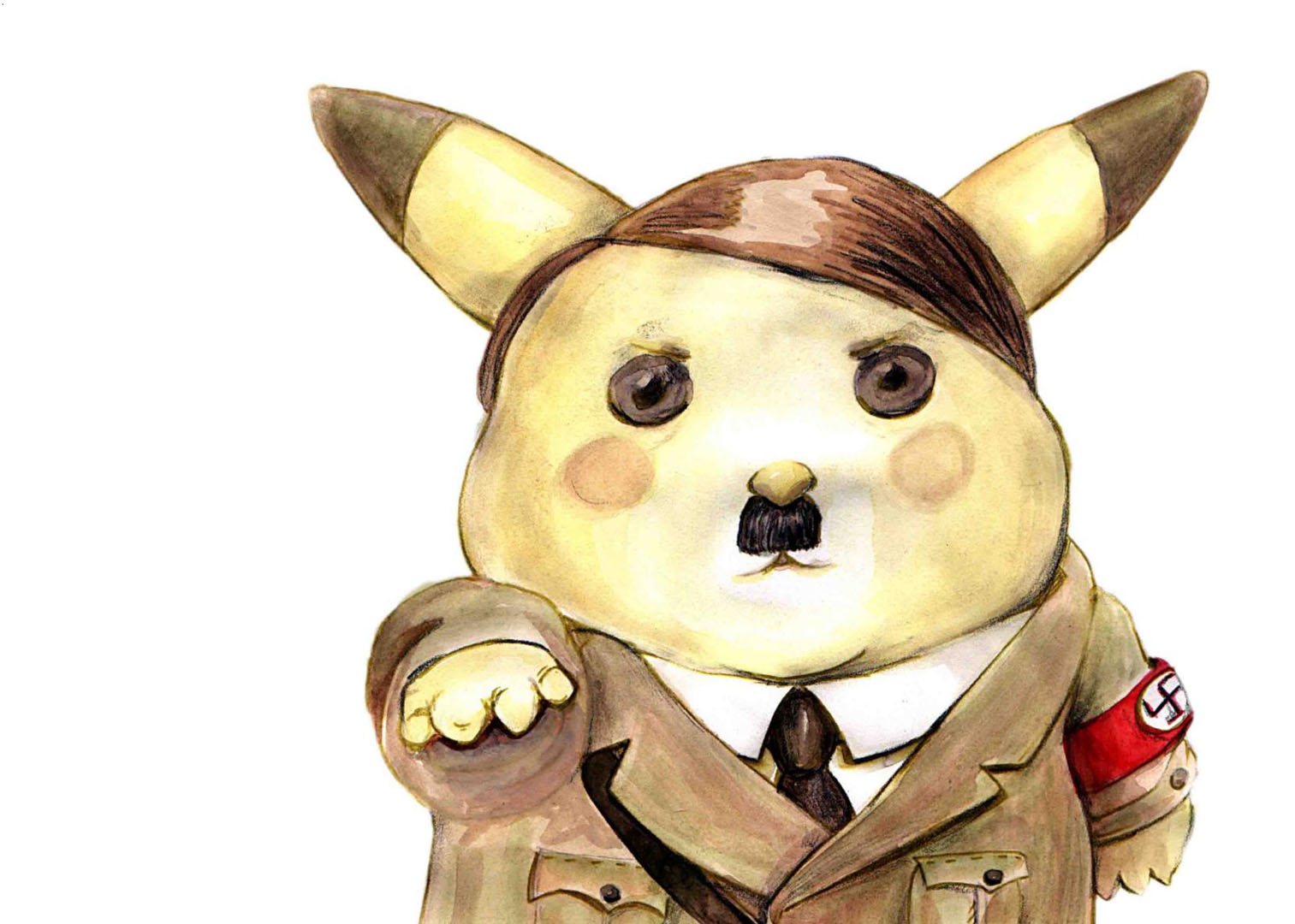 Hitler Chu - Pikachu Hitler - HD Wallpaper 