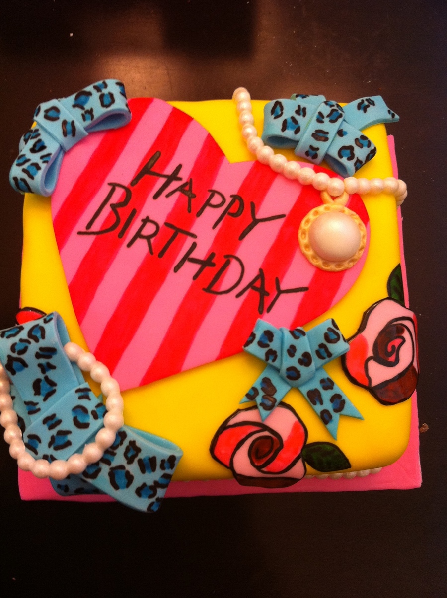 Betsey Johnson Theme On Cake Central - HD Wallpaper 