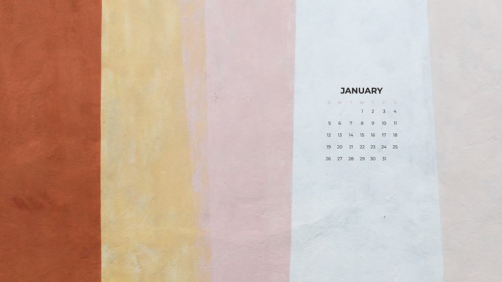 January 2020 Desktop Calendar - HD Wallpaper 