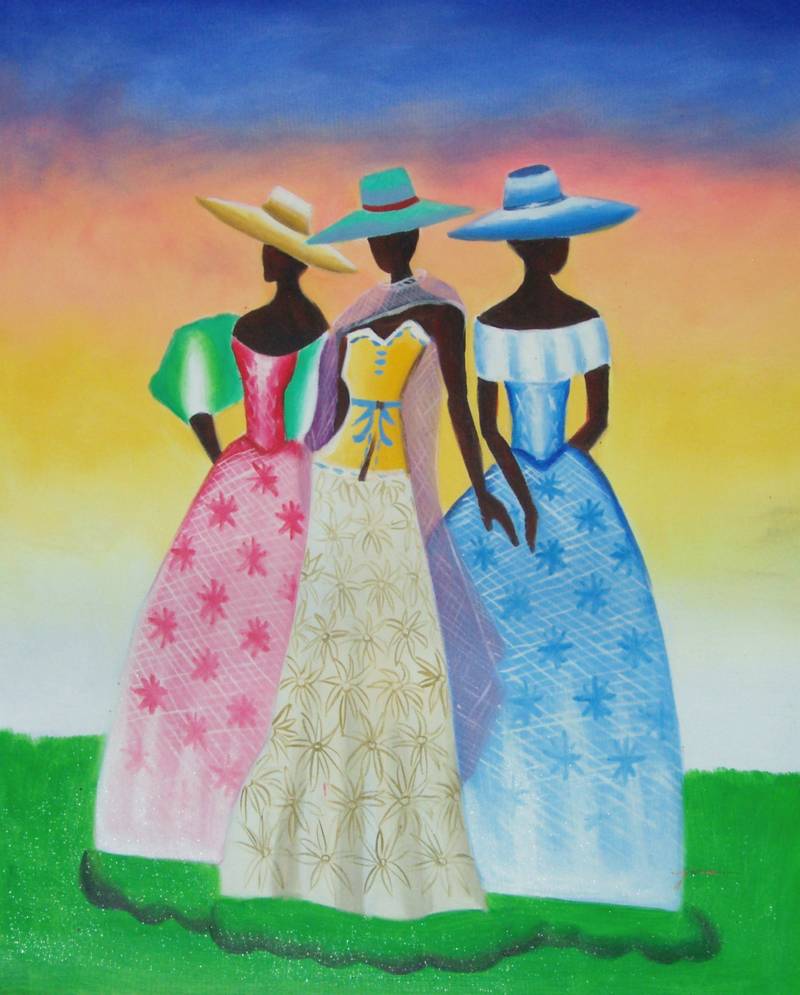 African American Art Wallpapers Group - Southern Belle Black Woman - HD Wallpaper 