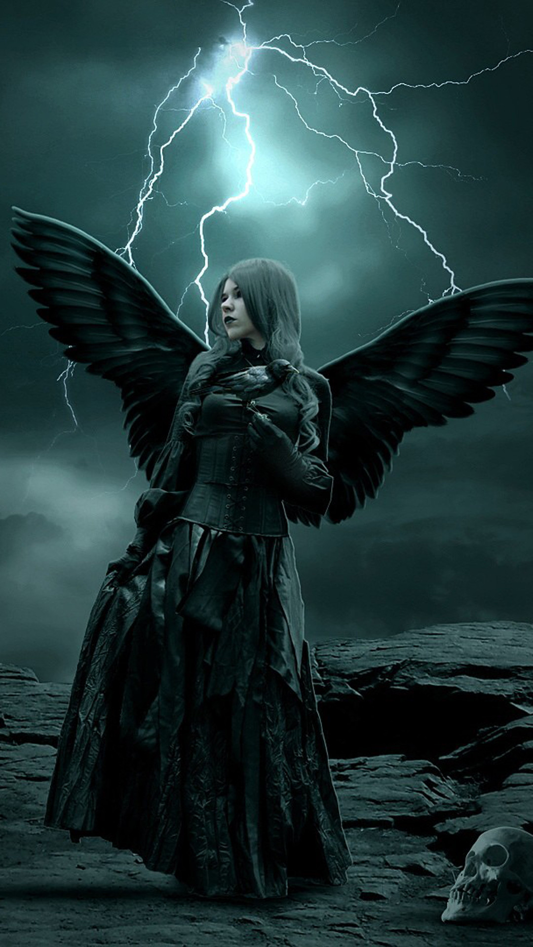 Sony Xperia Z1 Wallpapers Dark Angel Android Wallpaper - Dark Angel Wallpaper For Android - HD Wallpaper 