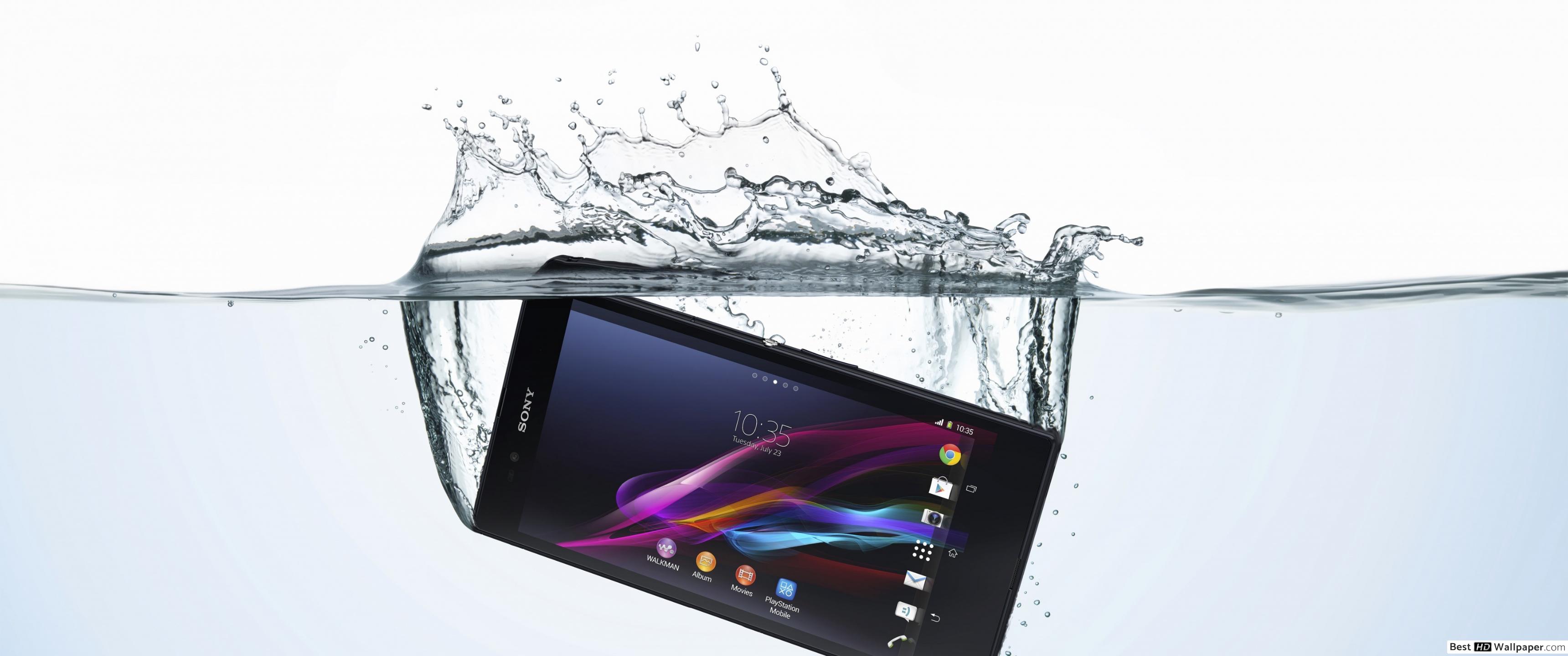 Sony Xperia Bajo El Agua - HD Wallpaper 