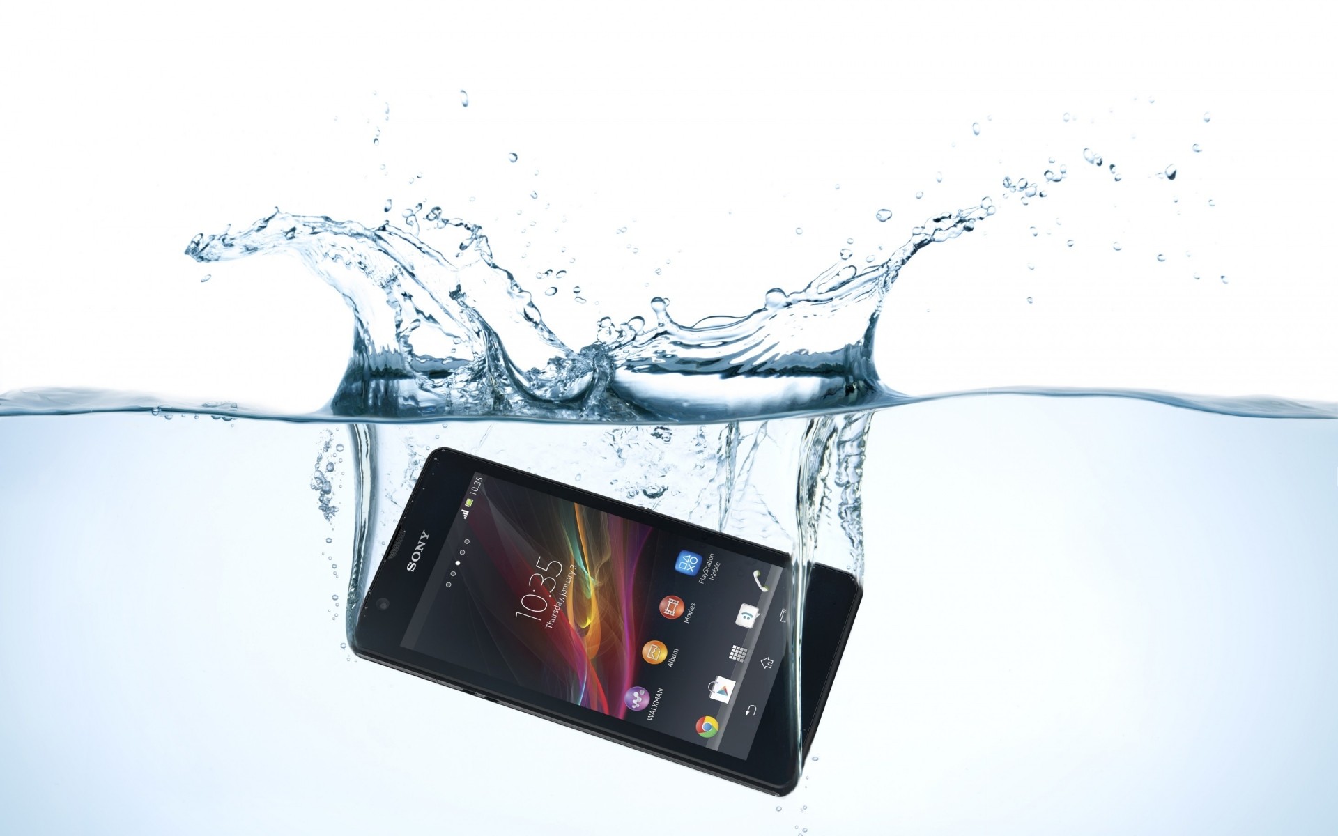 Sony Telephone Motion Connection Technology Smartphone - Sony First Waterproof Phone - HD Wallpaper 