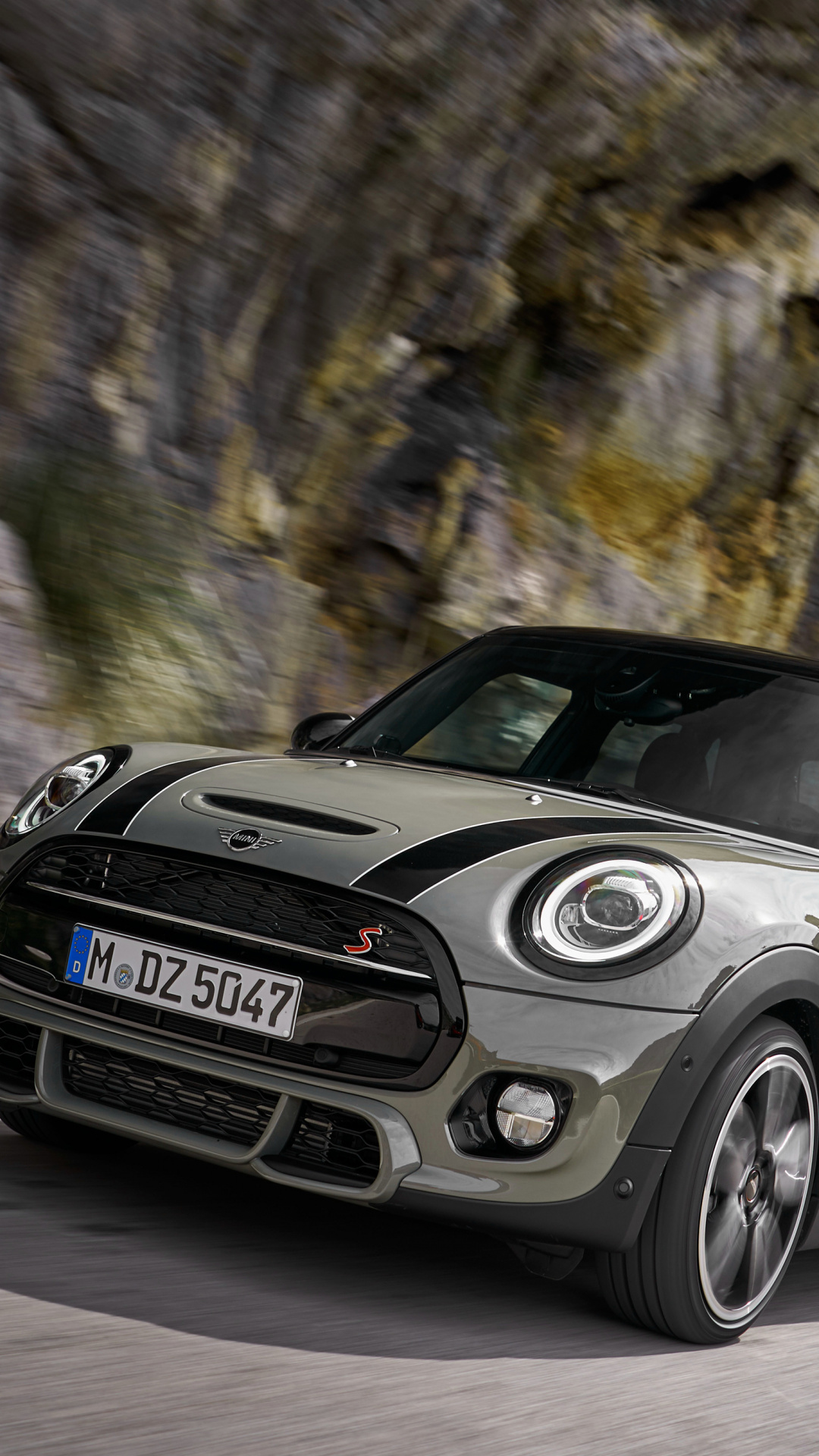 Compact, Mini Cooper S, Grey Car, Wallpaper - Mini Cooper S 2019 - HD Wallpaper 