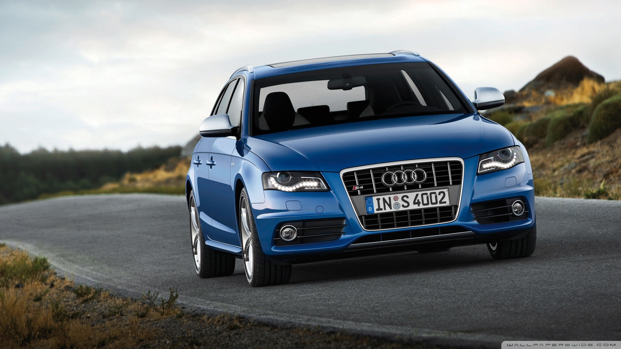 Audi Blue Car 1080p - HD Wallpaper 