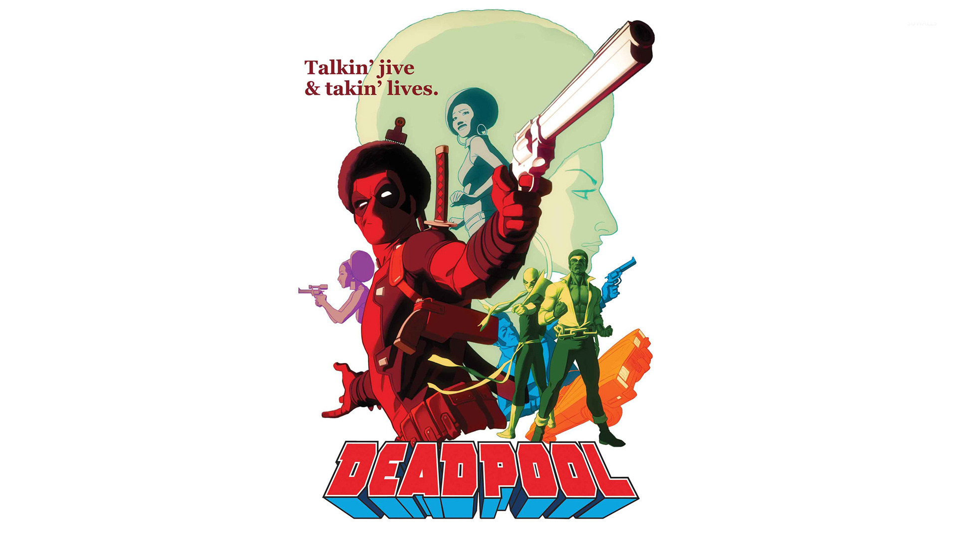 Deadpool Power Man Iron Fist - HD Wallpaper 