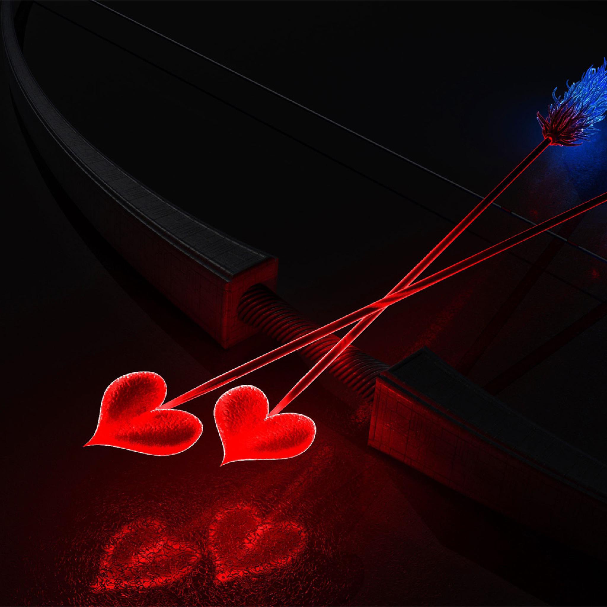 Arrow Love Hd - HD Wallpaper 