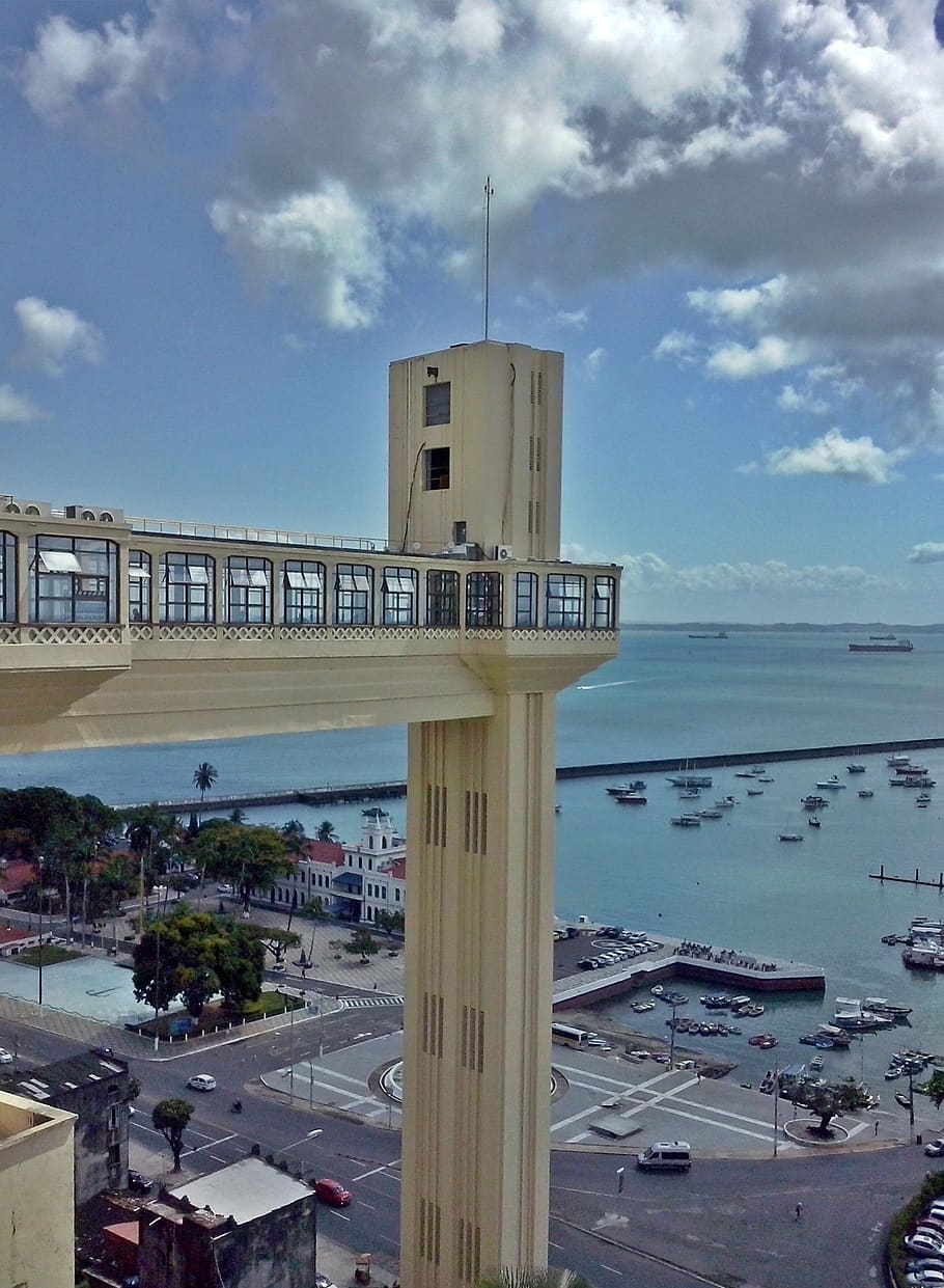 Elevador Lacerda, Salvador, Bahia, Brasil, Summer, - HD Wallpaper 