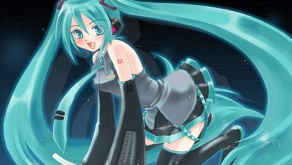 Wallpaper Anime, Girl, Hair, Long, Blue - Anime With Long Blue Hair - HD Wallpaper 