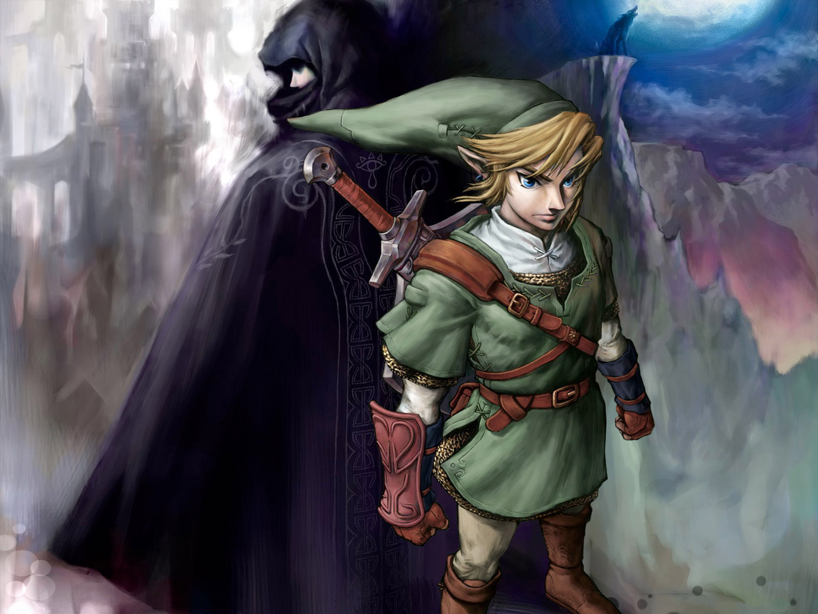 Twilight Princess Link And Zelda - HD Wallpaper 