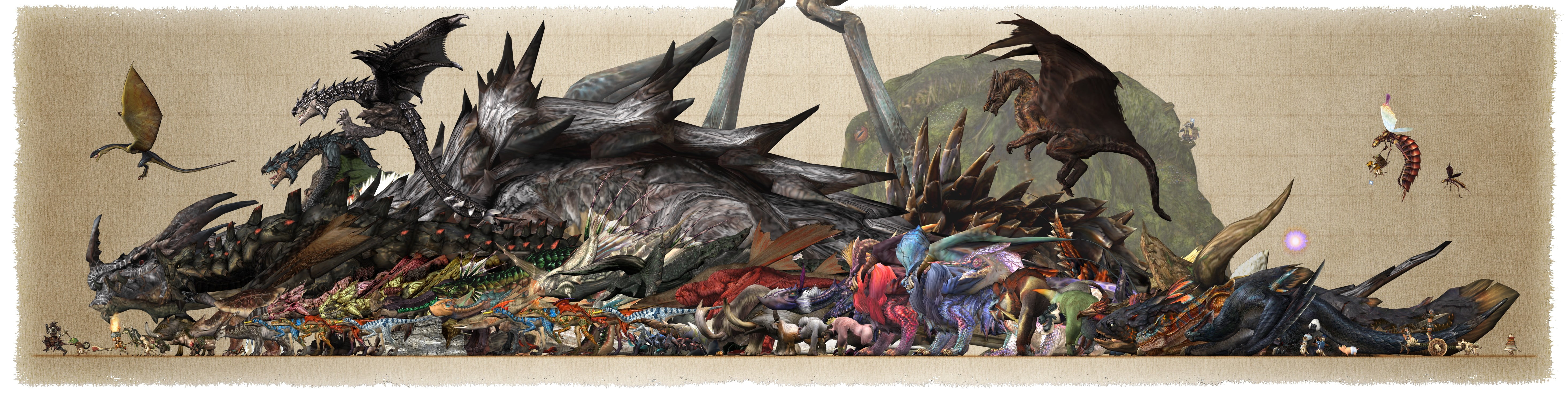 Monster Hunter Monster Chart - HD Wallpaper 