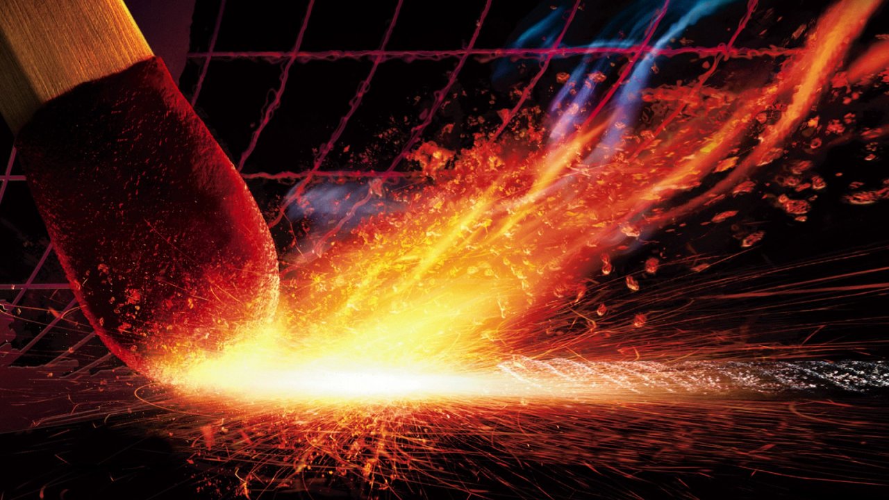 Spark In Match Stick - HD Wallpaper 