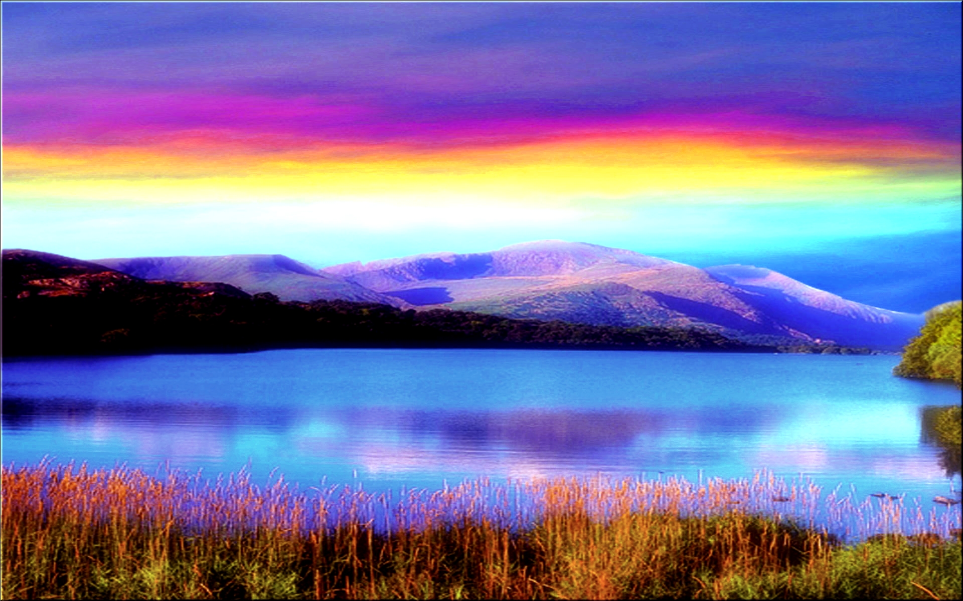 Night Sky Wallpapers, Cool Night Sky Hd Wallpapers - Beautiful Wallpaper Rainbow - HD Wallpaper 