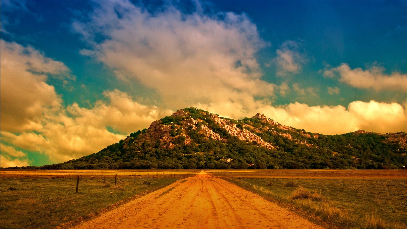 Dirt Road To The Mountain-best Scenery Hd Wallpaper2013 - Mountain Dirt Road Background - HD Wallpaper 