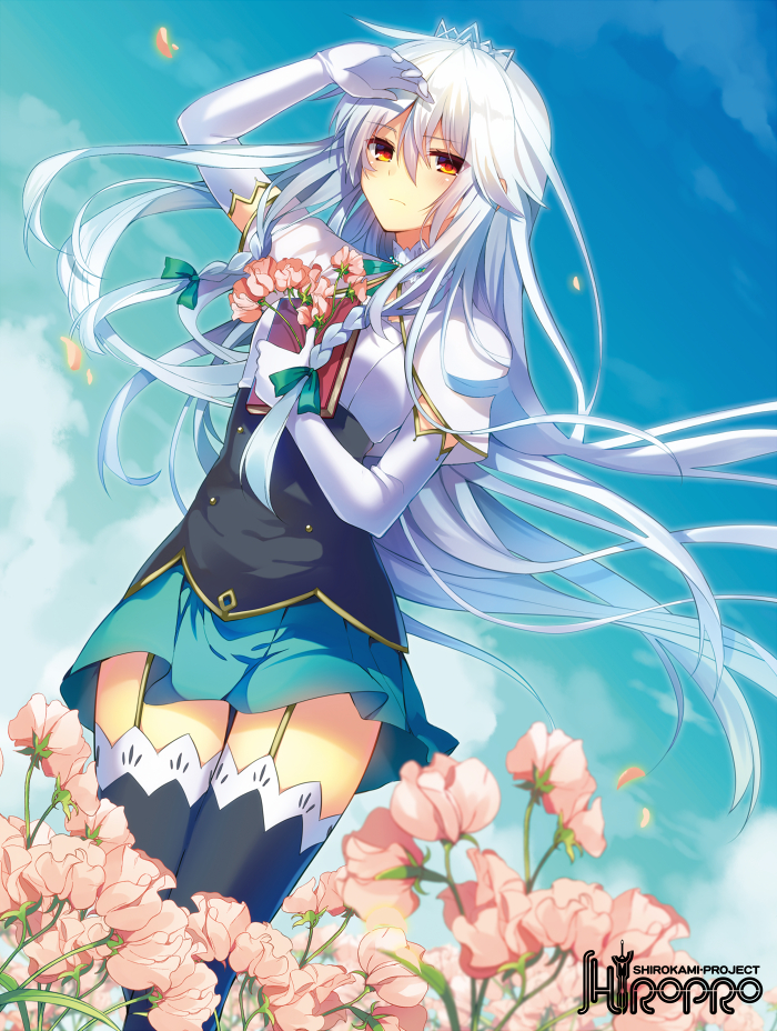 Beautiful Anime Girl With White Hair - 700x928 Wallpaper 