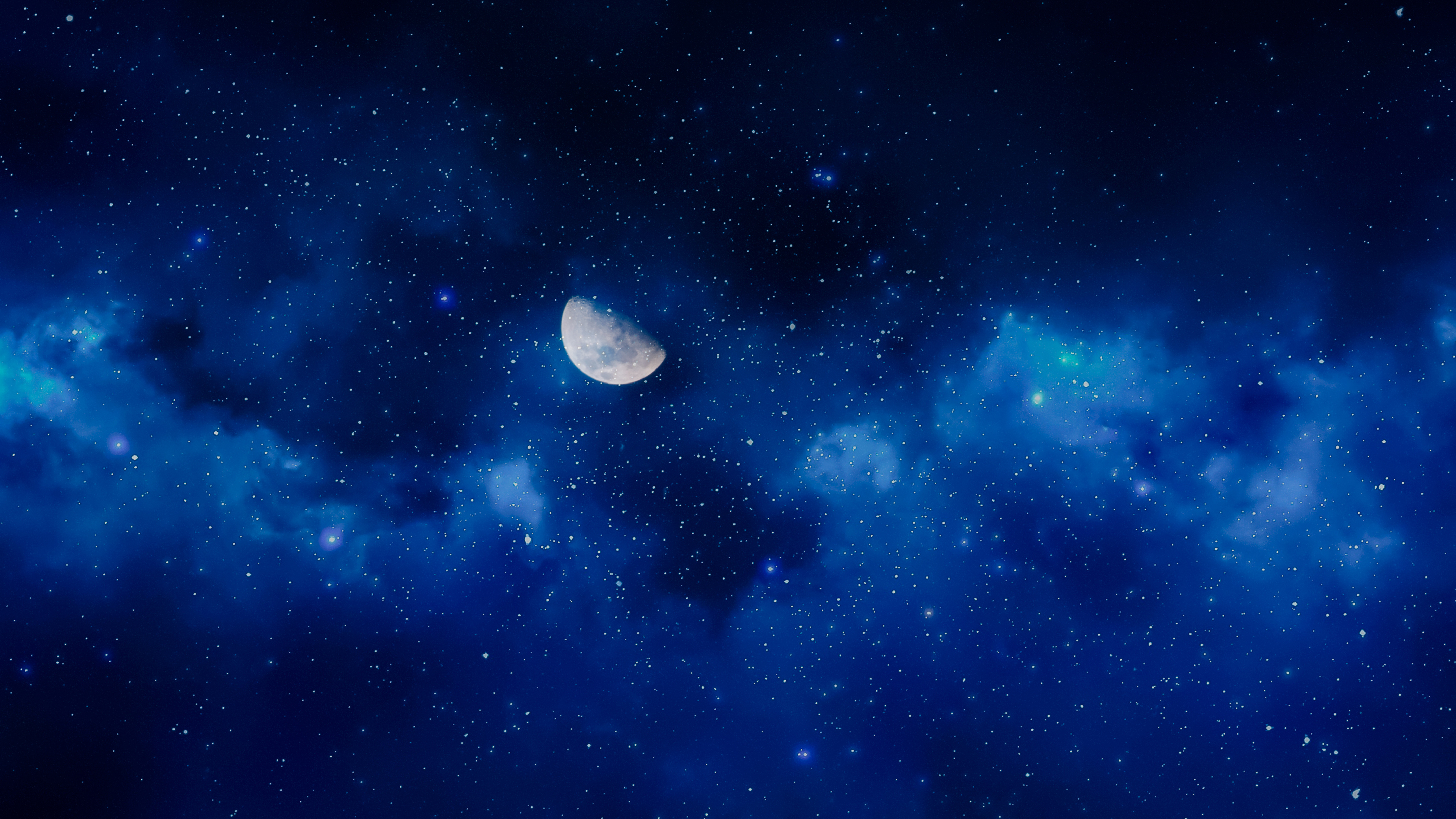 Moon Starry Sky 4k Wallpapers - Desktop Wallpaper Night Sky - 4256x2394  Wallpaper 