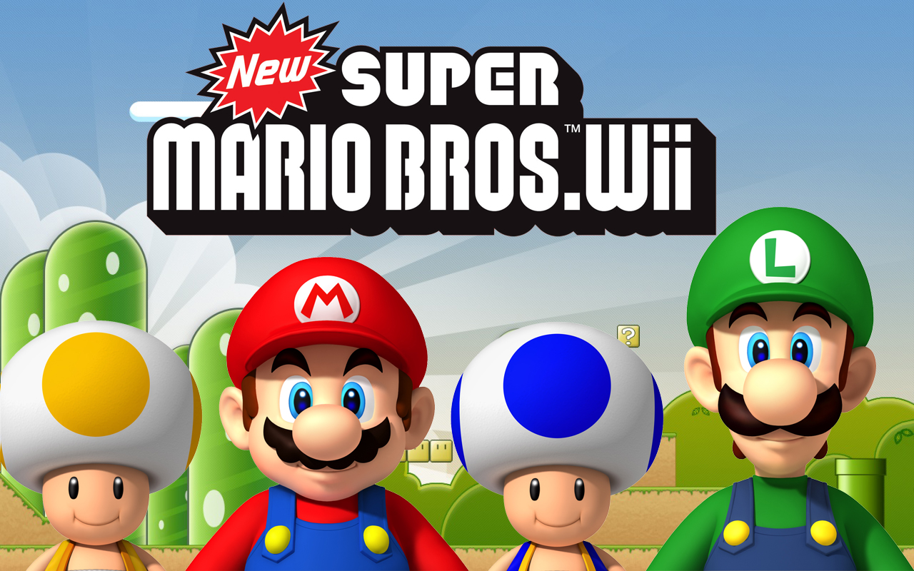 New Super Mario Bros Wii - HD Wallpaper 