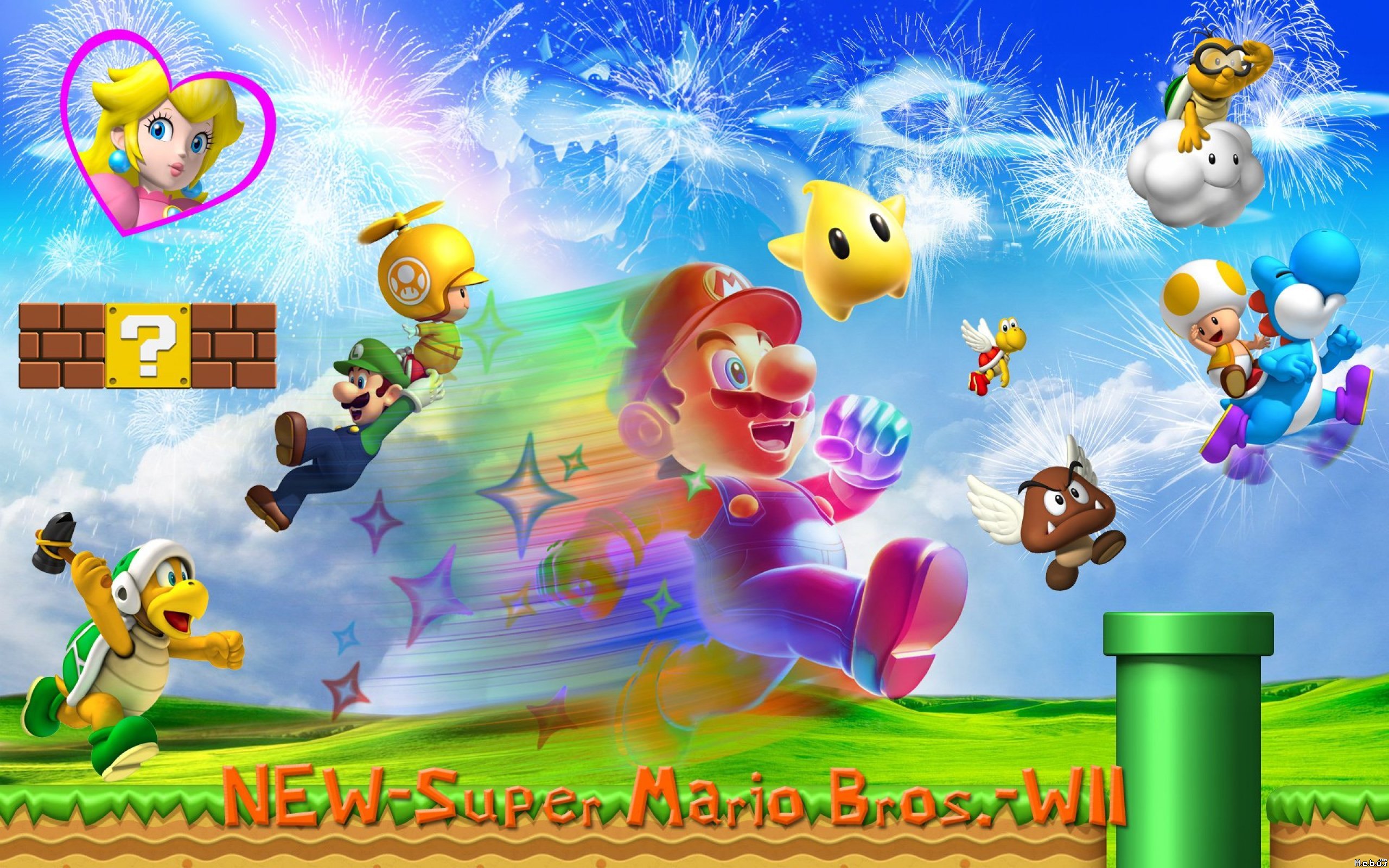 Super Mario Bros Hd - HD Wallpaper 