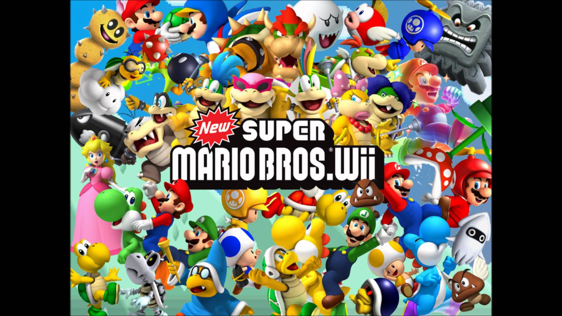 New Super Mario Bros Wii - HD Wallpaper 