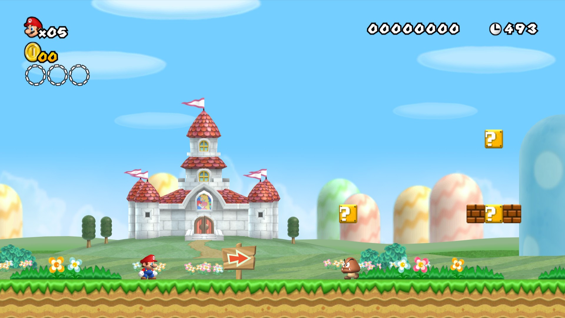 New Super Mario Bros - New Super Mario Bros Background - HD Wallpaper 