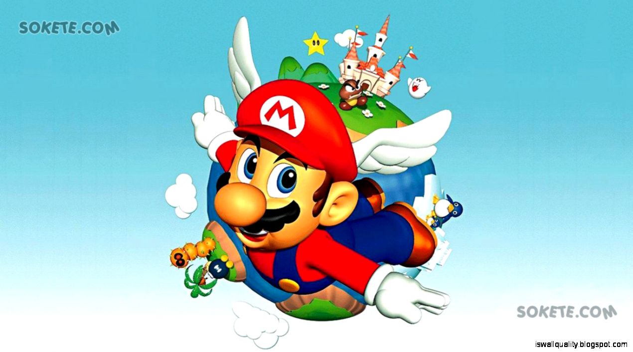 Super Mario Bros Wallpaper Hd 44 Sokete - Super Mario 64 - HD Wallpaper 