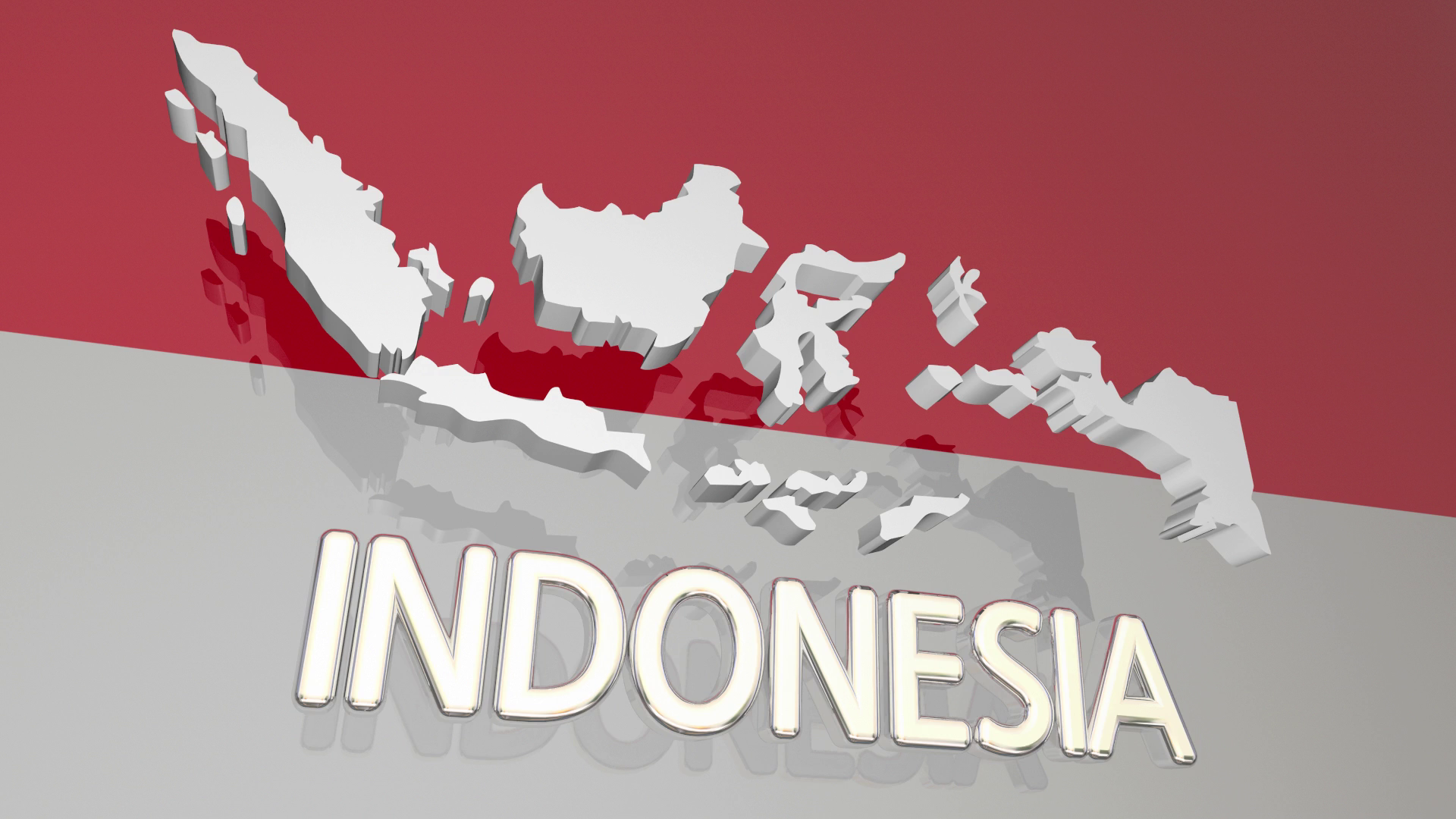 Indonesia Flag And Map - HD Wallpaper 