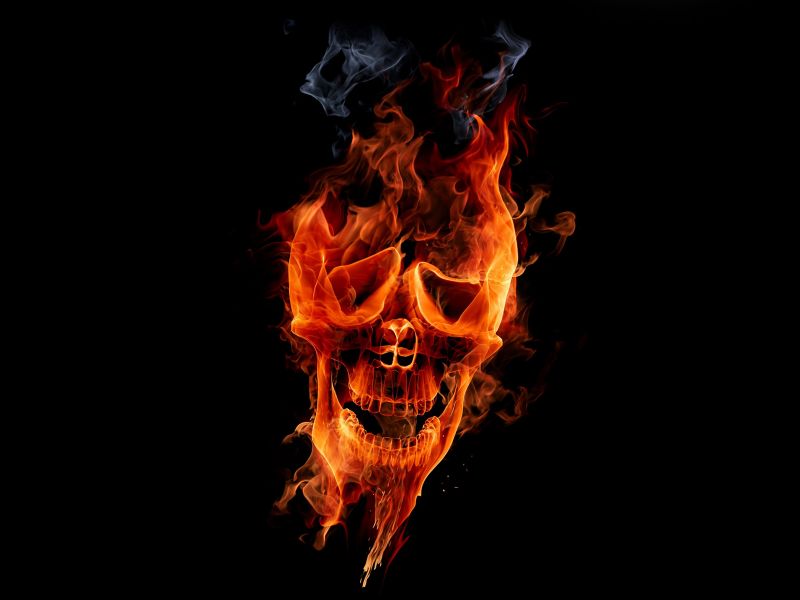Smoke Skull Wallpaper Hd - HD Wallpaper 