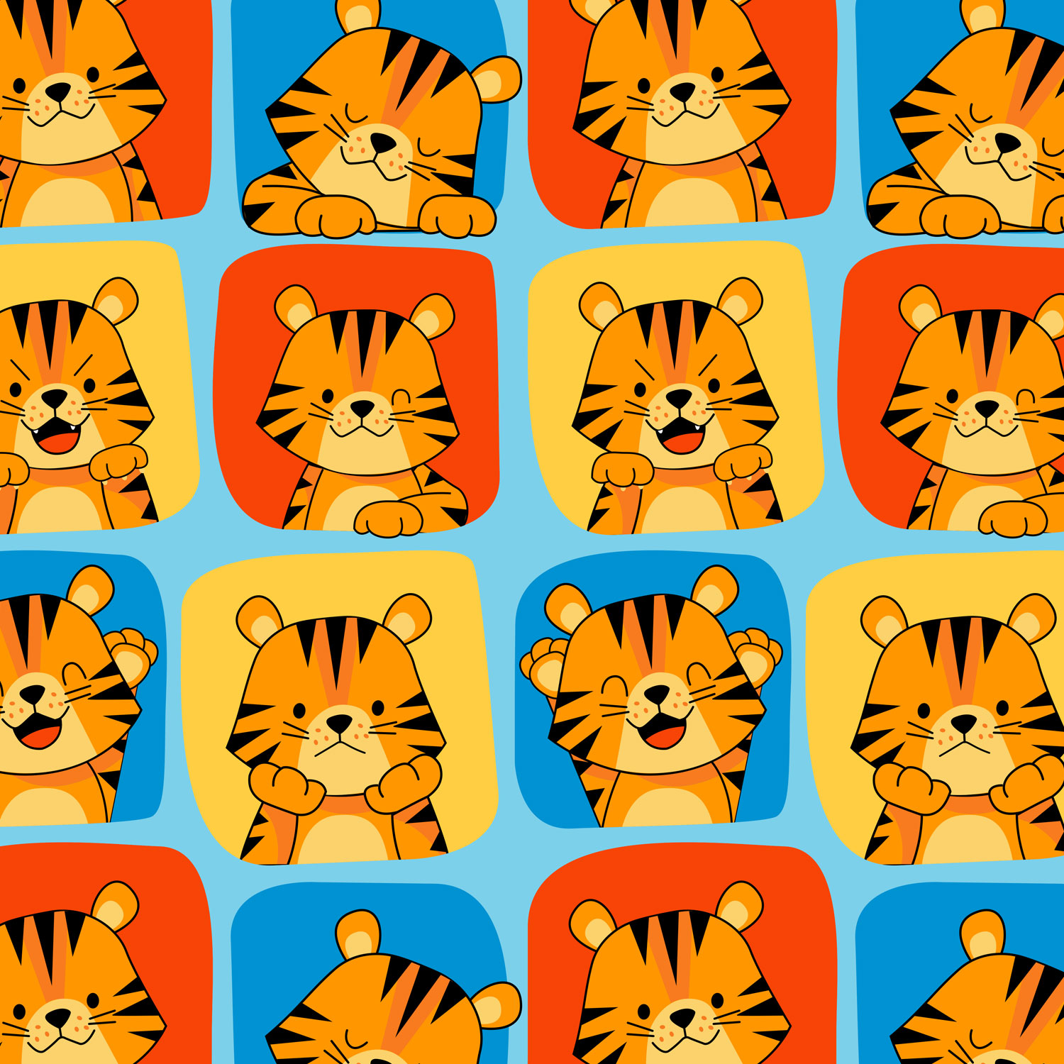 Cute Tiger - Agenda Pediátrica Niño - HD Wallpaper 