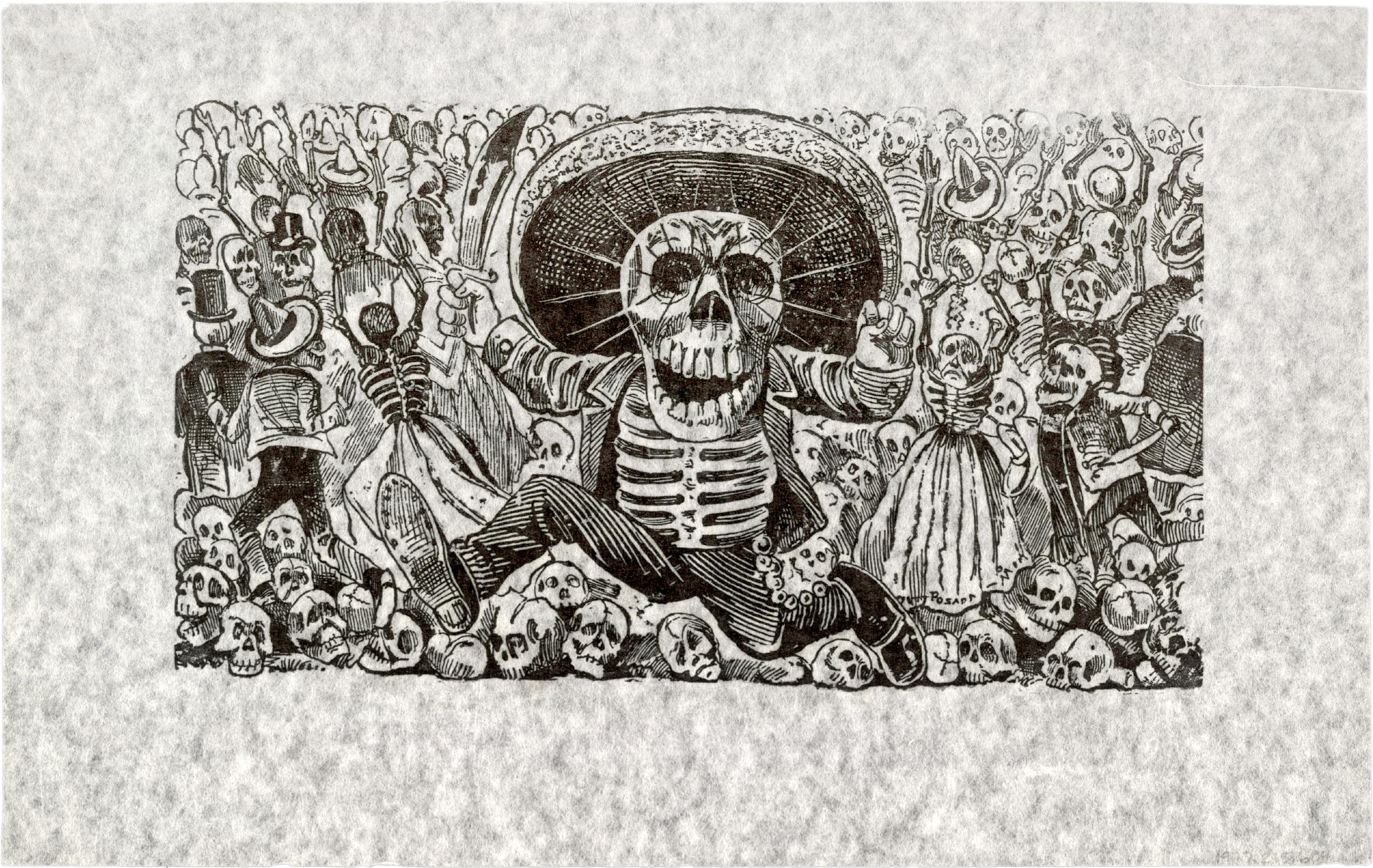 Calaveras Wallpaper - Jose Guadalupe Posada - HD Wallpaper 