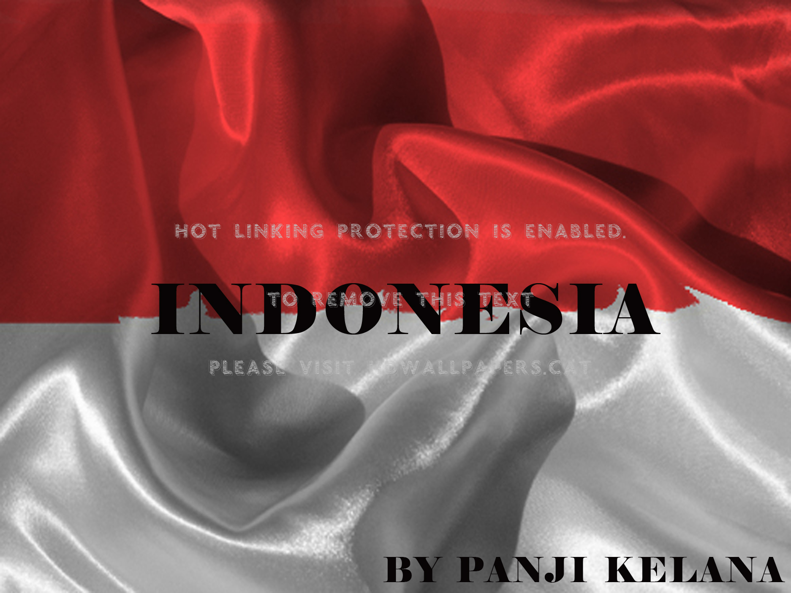 Flag Indonesia Color Red White Abstract - Satin - HD Wallpaper 