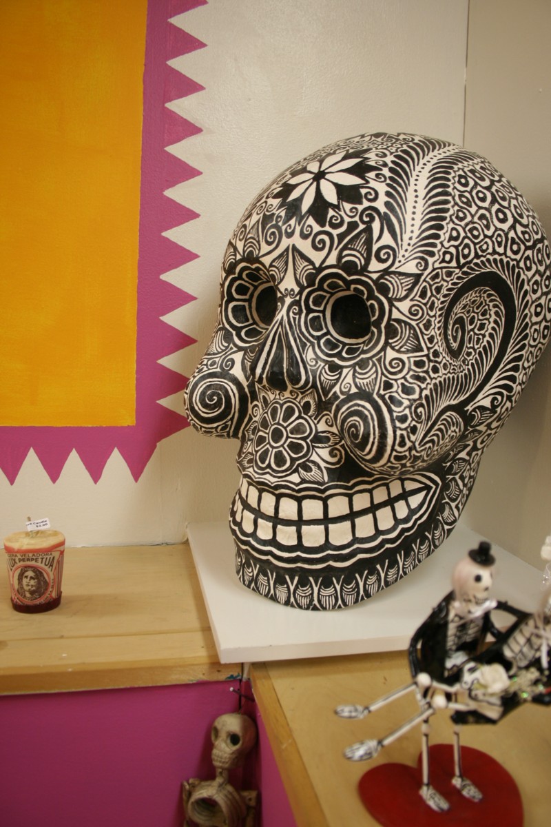 Calaveras Wallpaper - Dia De Los Muertos Skull - HD Wallpaper 