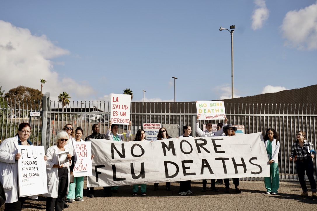 Flu Protest - Doctors Protesting At The Border - HD Wallpaper 