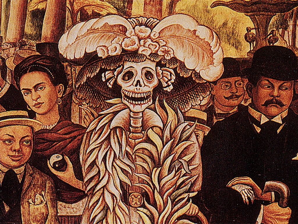 La Catrina Diego Rivera - Jose Guadalupe Posada Diego Rivera - HD Wallpaper 