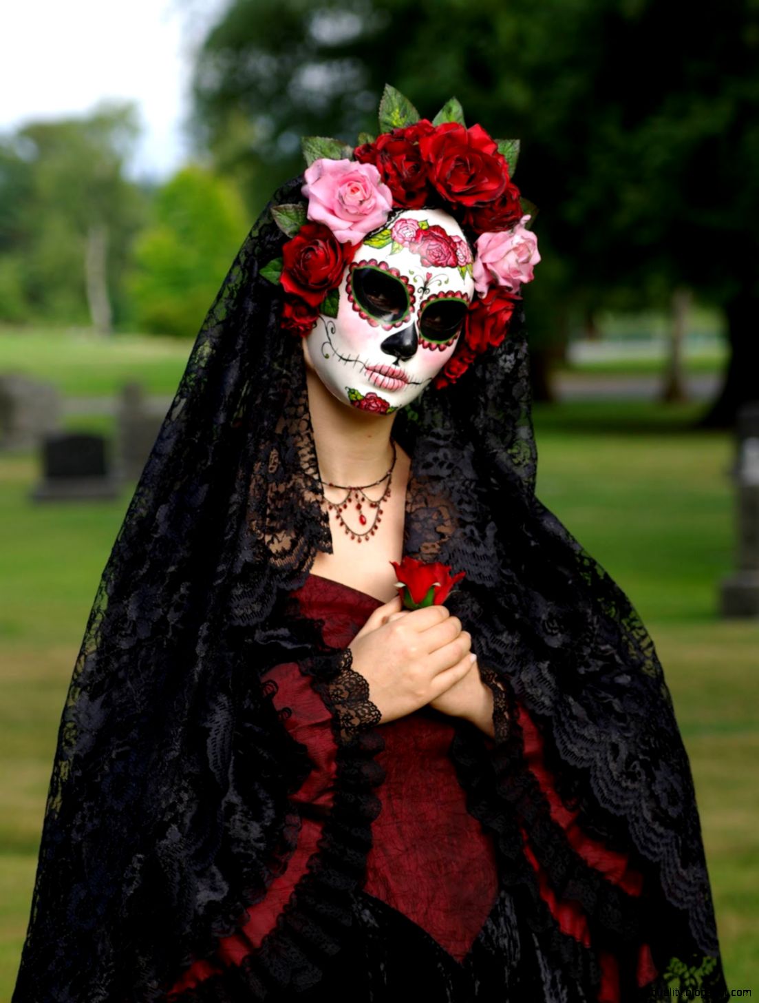 Day Of The Dead La Catrina Costume - Catrina Costume - HD Wallpaper 