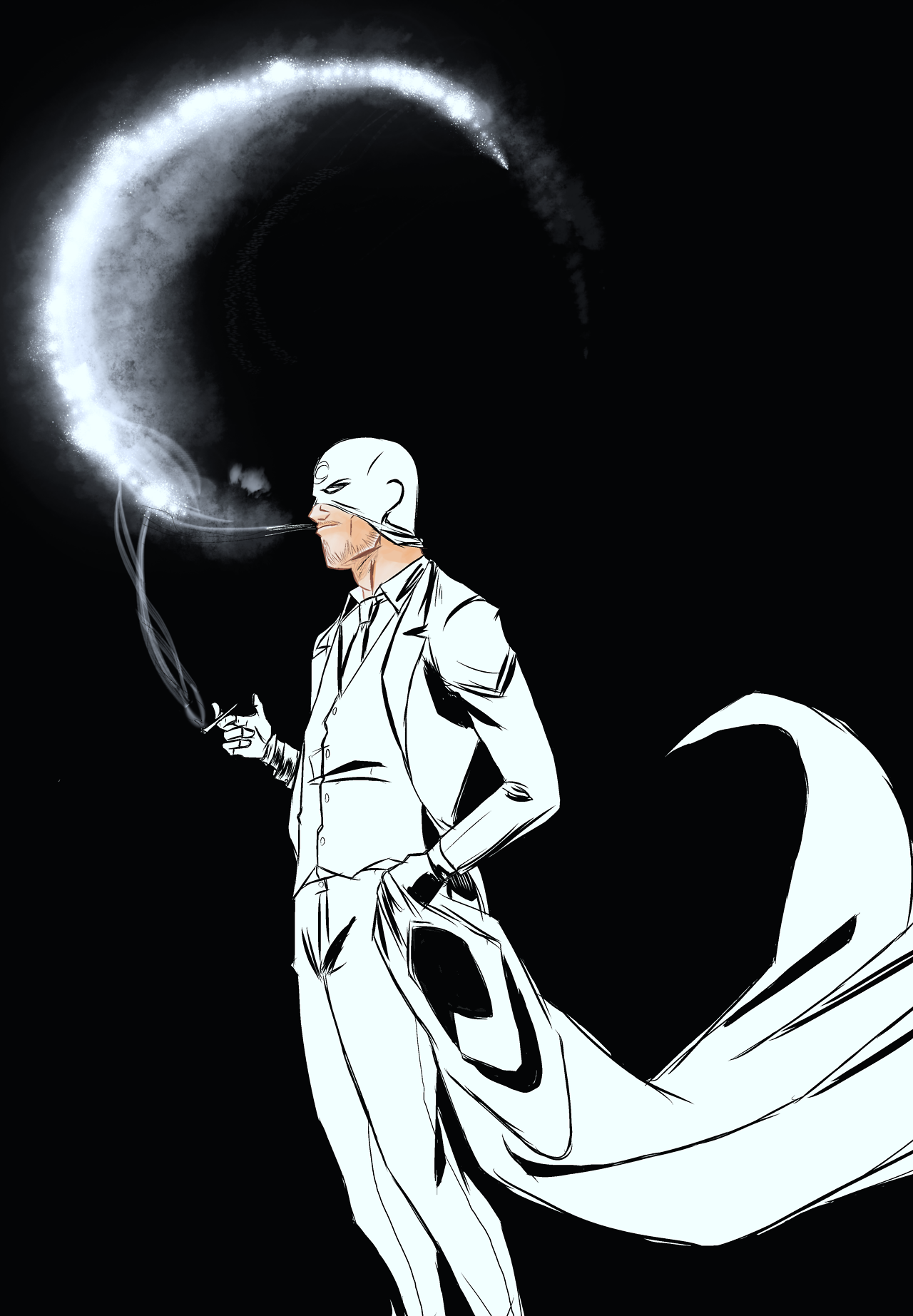 Mobile Wallpaper Moon Knight - HD Wallpaper 