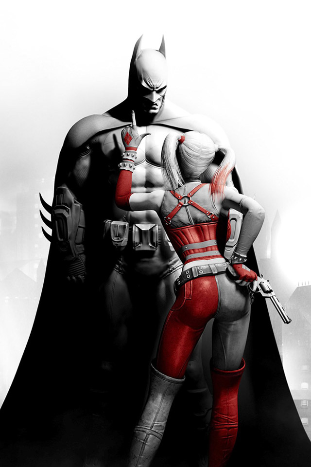 Batman Arkham Wallpapers - Batman And Harley Quinn Background - HD Wallpaper 