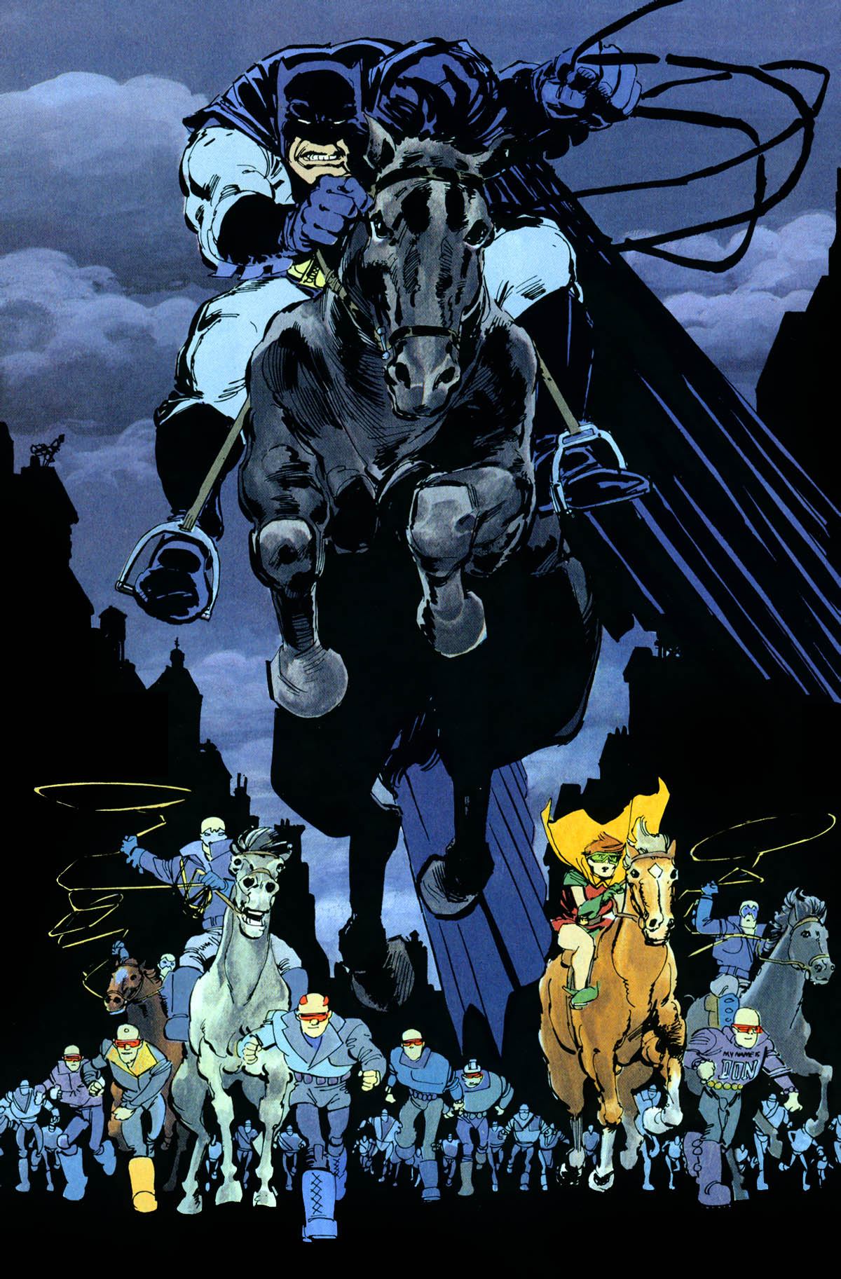 Dark Knight Returns Batman Horse - HD Wallpaper 