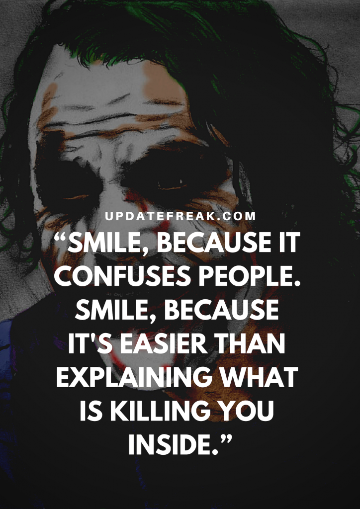 Smile Because It Confuses People Joker Quote - 724x1024 Wallpaper - Smile Because It Confuses People Joker Quote - 724x1024 Wallpaper -