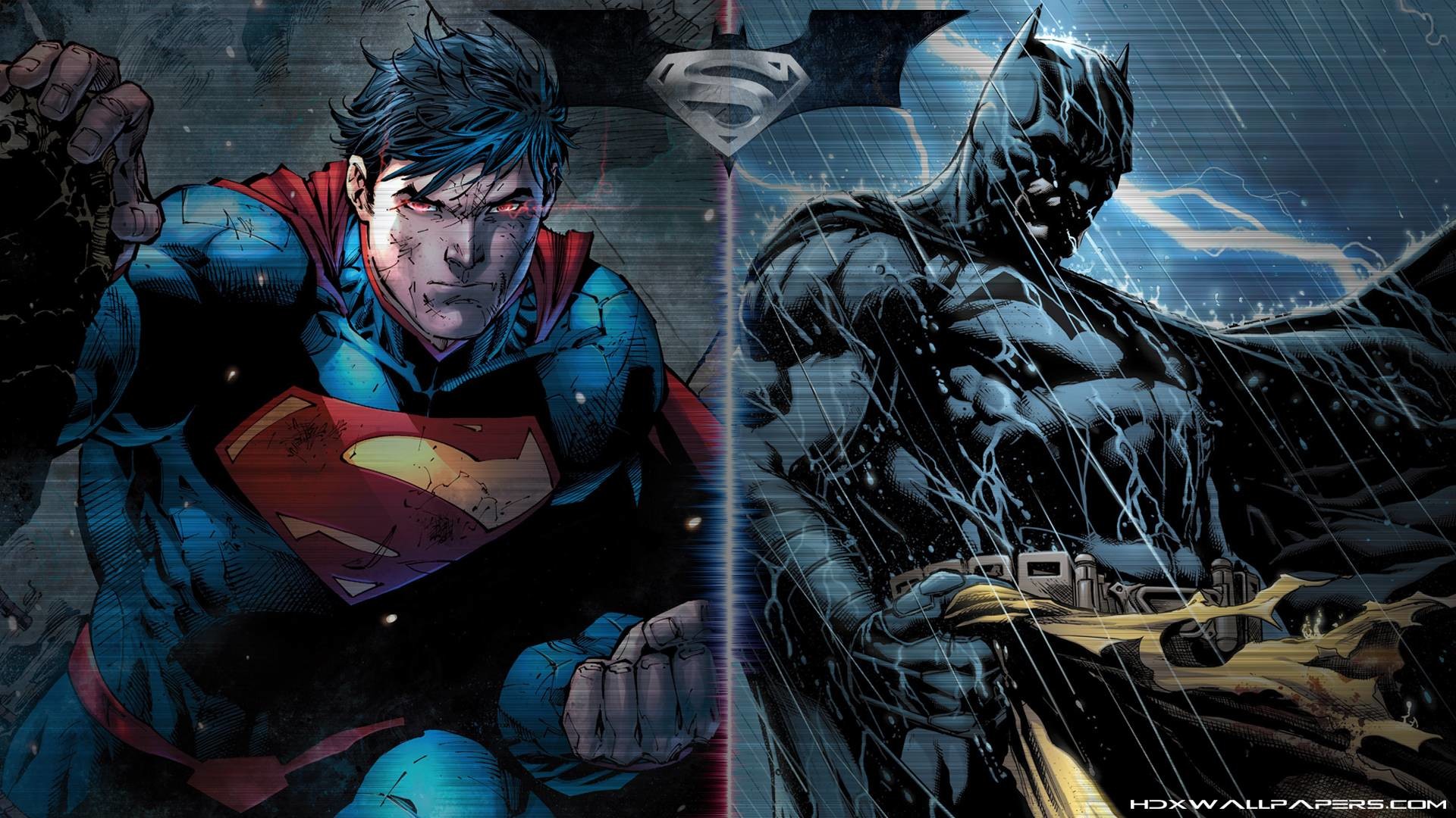 Superman And Batman Wallpaper Hd - HD Wallpaper 