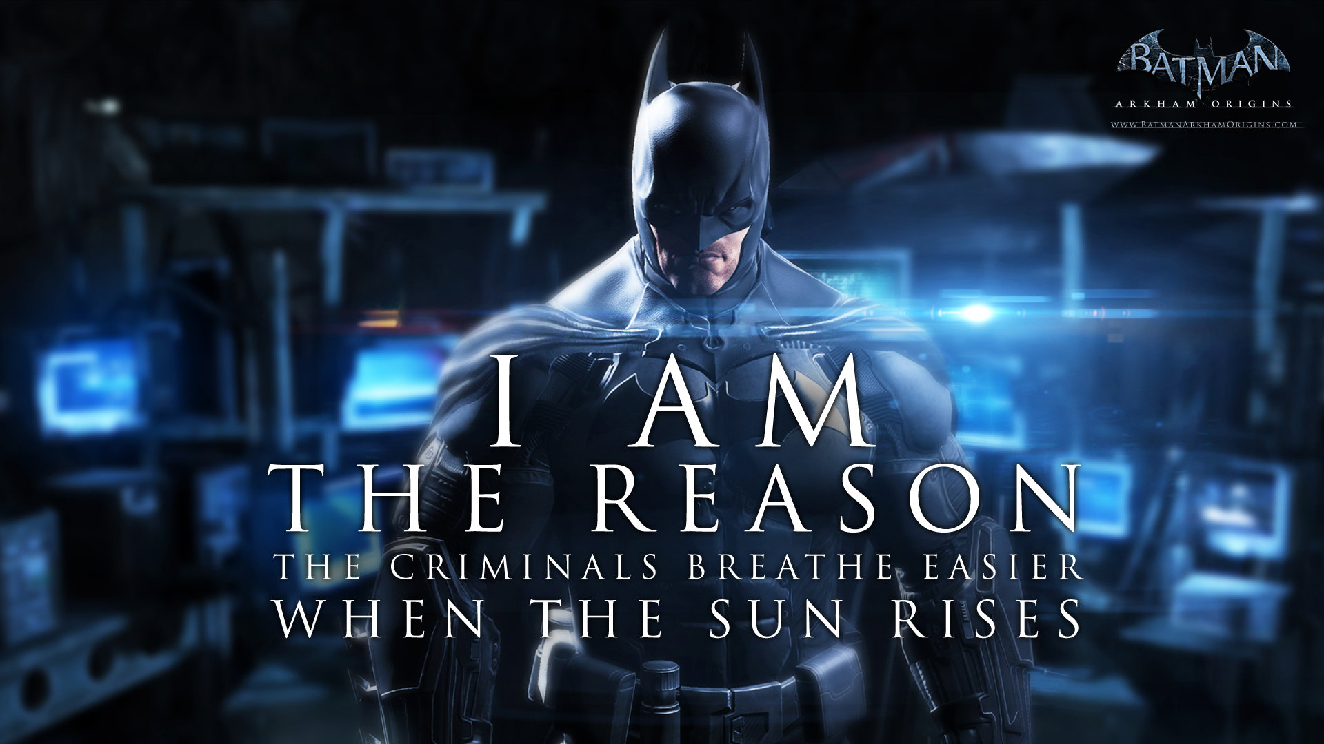 Download Hd 1080p Batman - Batman Arkham Origins Batman Quote - HD Wallpaper 