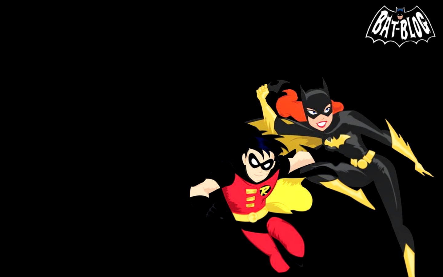 Batman Animated Wallpapers Page - Batgirl And Robin - HD Wallpaper 