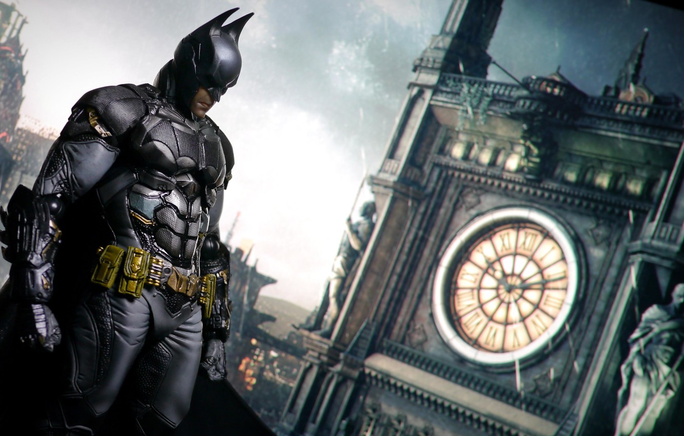 Photo Wallpaper The City, Watch, Batman, Dc Comics - 蝙蝠 俠 手機 桌布 - HD Wallpaper 