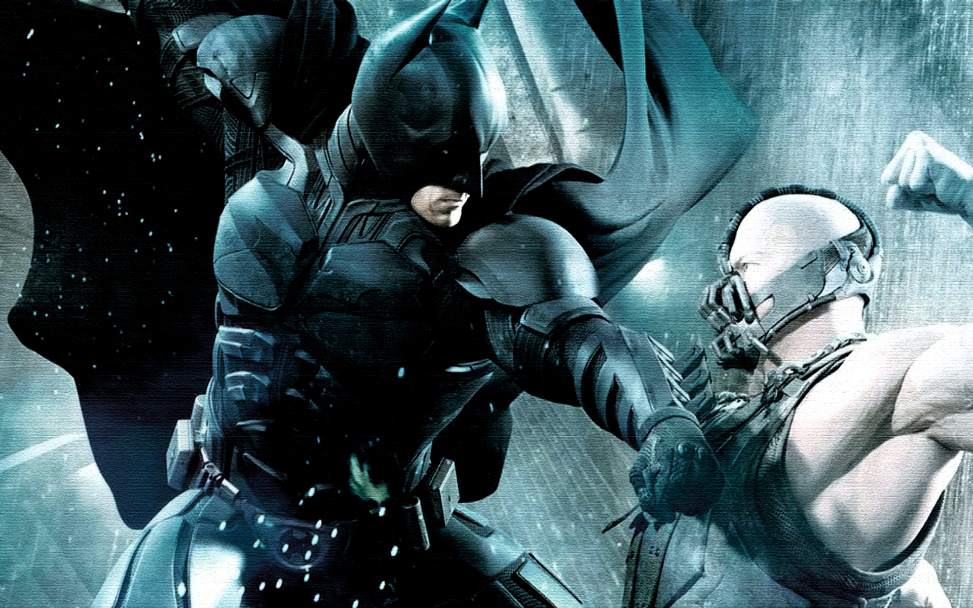 Batman Bane Fight - Dark Knight Batman Fight - HD Wallpaper 