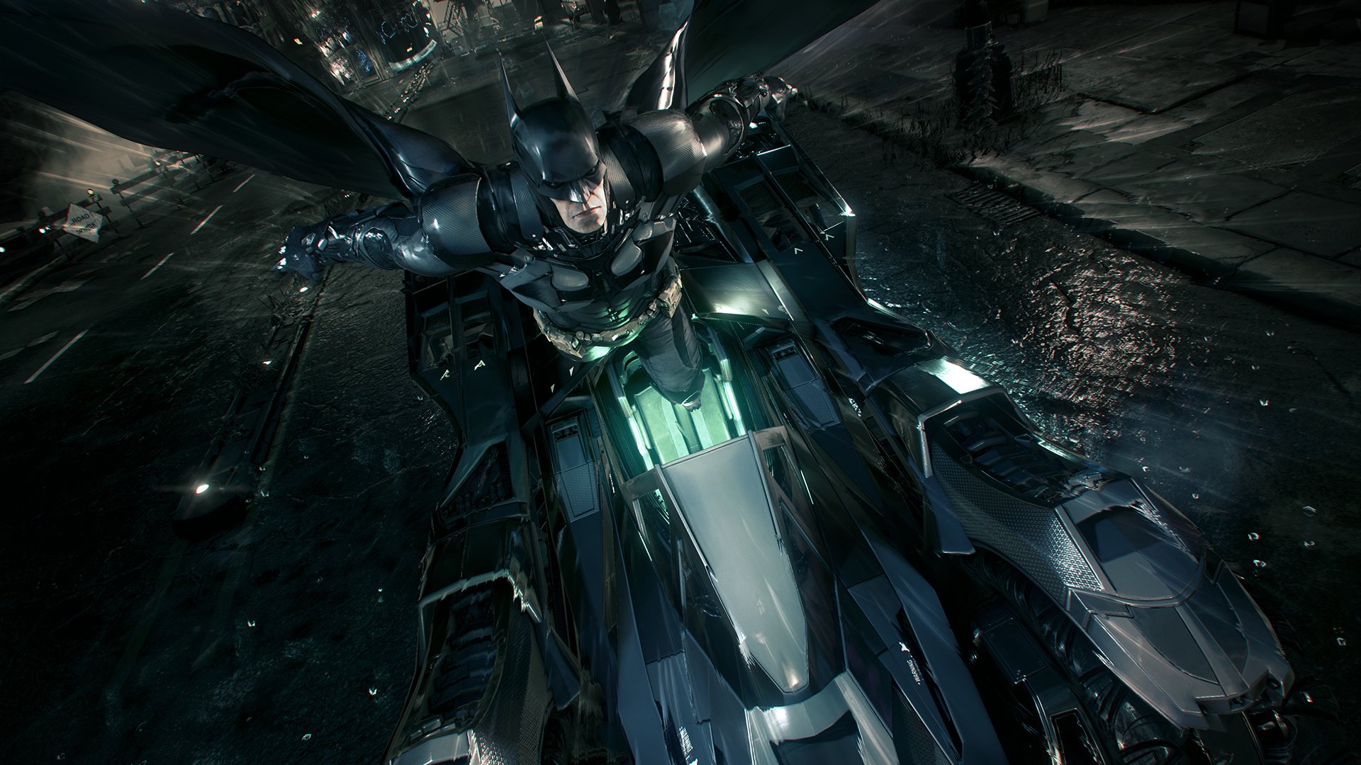 Batman In The Batmobile - HD Wallpaper 