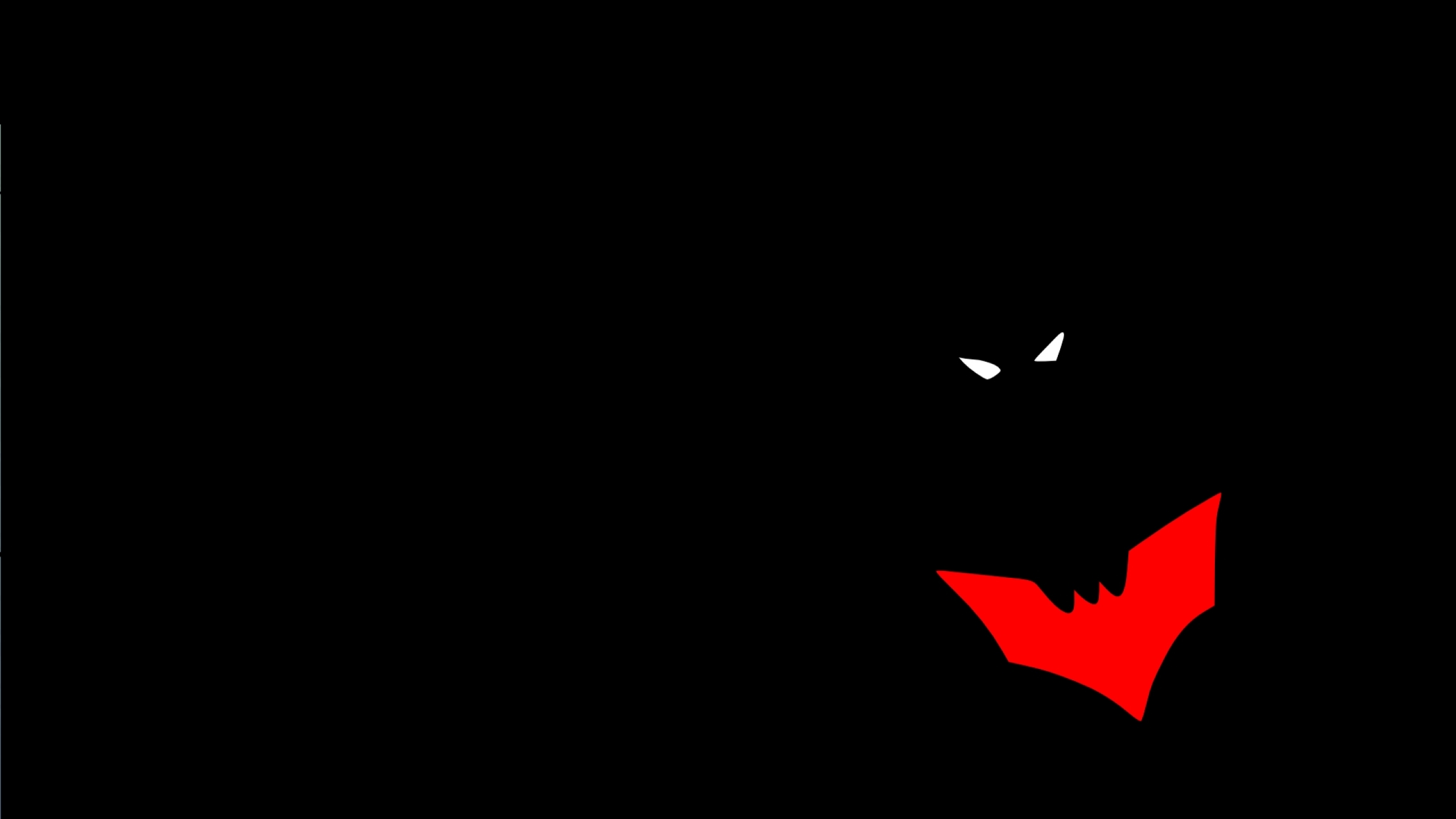 Batman Black Batman Beyond - Batman Black And Red - HD Wallpaper 