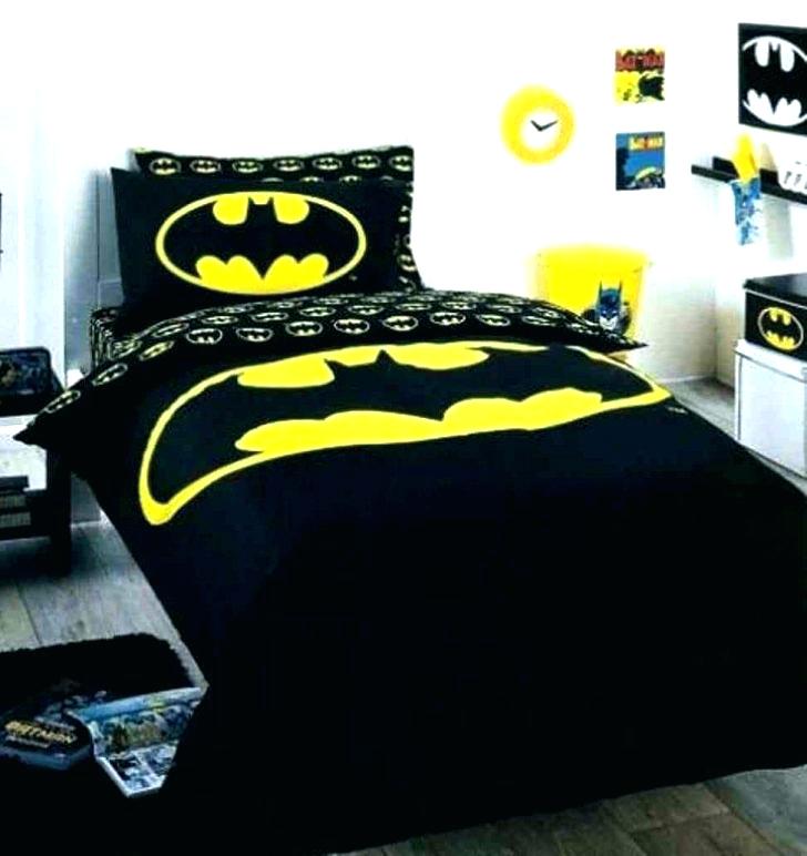 Amazing Batman Bedroom Set Bed Full Sheet Theme For - Batman Logo Bedding Quilt Cover Set Single - HD Wallpaper 
