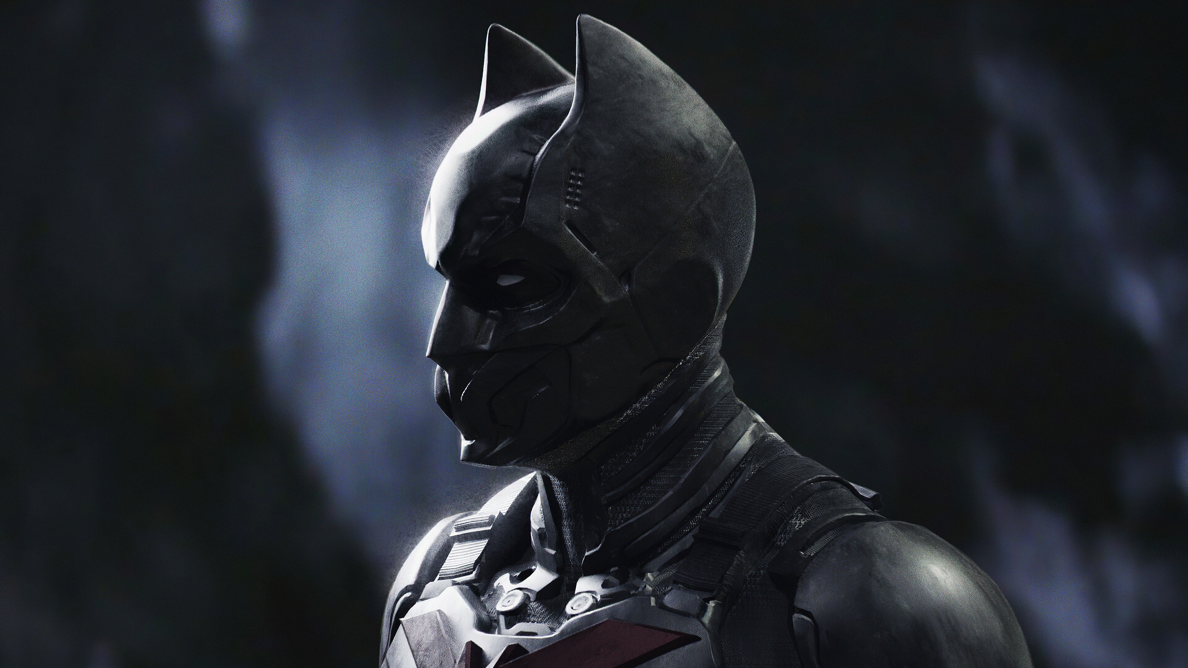 Full Mask Batman - Batman Beyond Concept Art Nolan - HD Wallpaper 